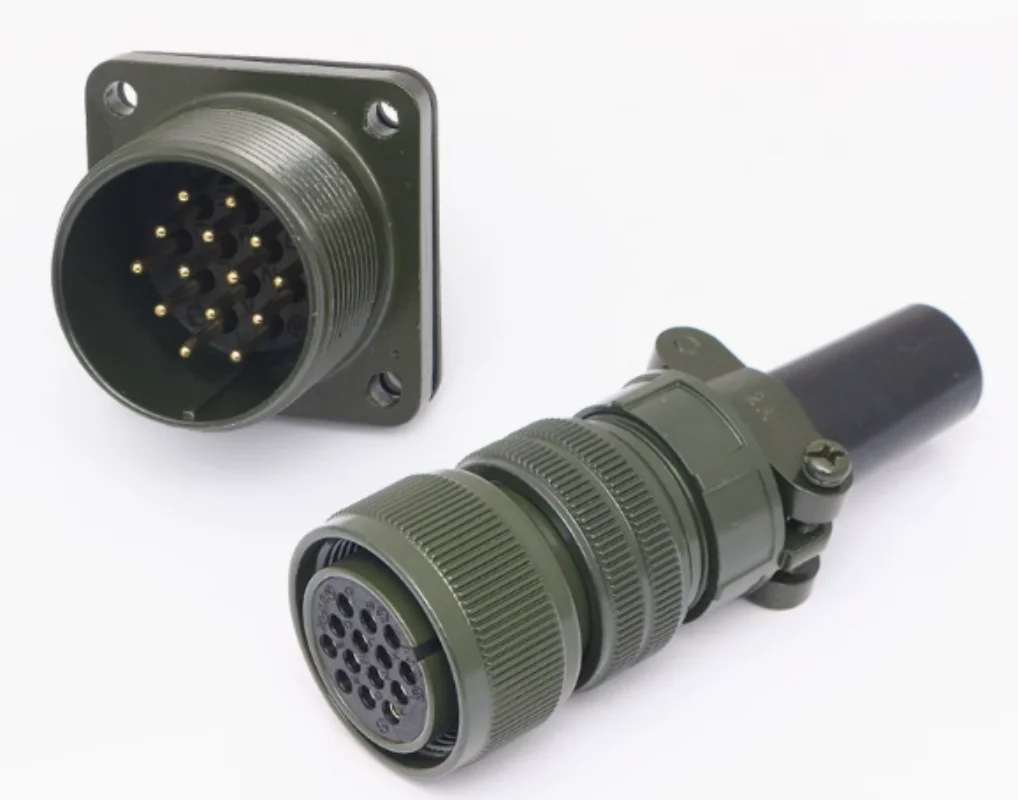 

5015 military standard waterproof aviation plug socket 14 core MS3106A20-27S MS3102A20-27P