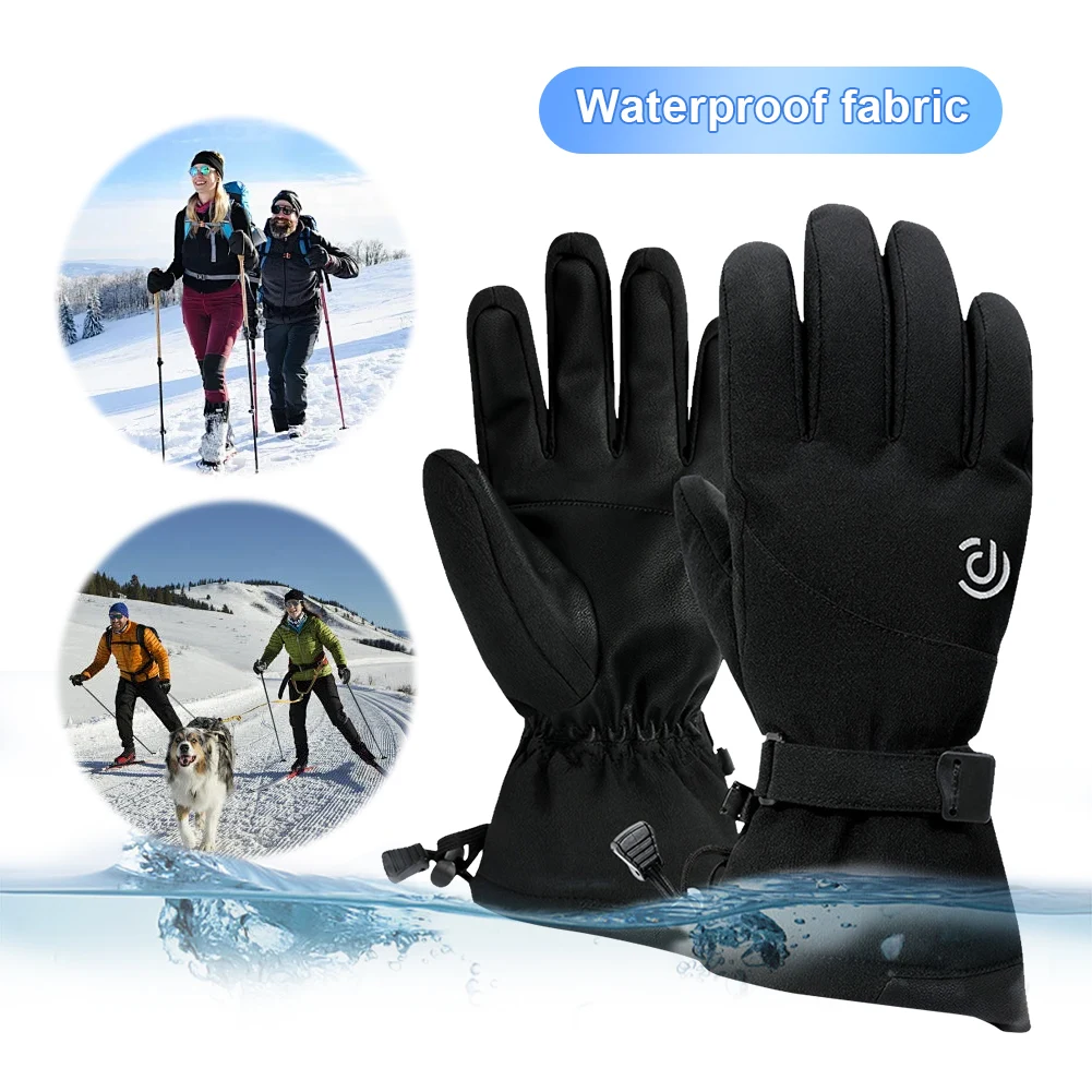 Winter Cycling Gloves Bike Gloves Windproof Touch Screen Thermal Riding Gloves Water Resistant Sports Gloves for Running Cycling