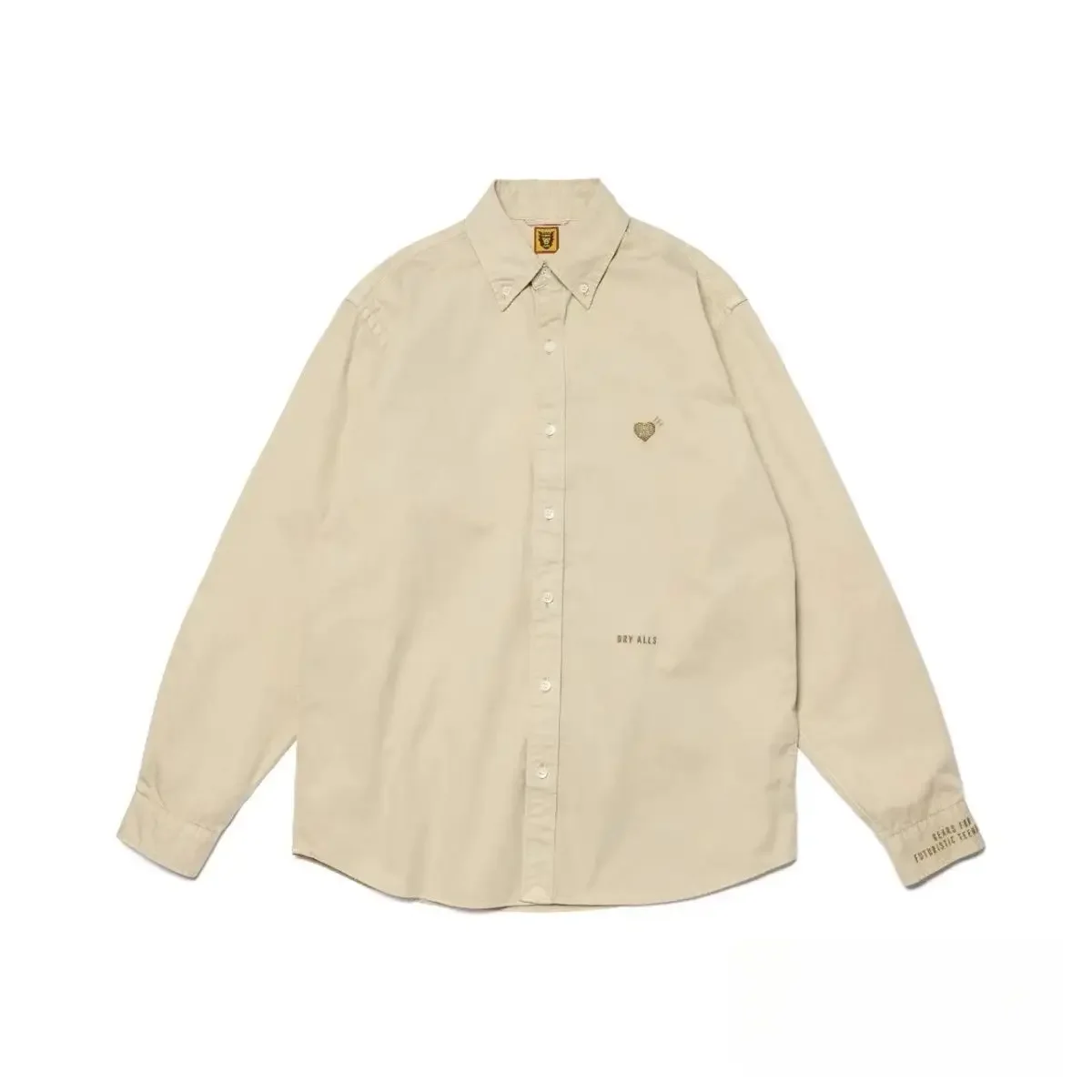 

2025 Autumn City Boy Style Oxford Embroidered Long Sleeve Unisex Casual Shirt