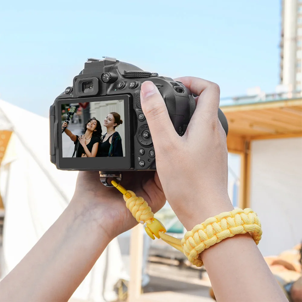 Correa de cámara BRDRC para Insta360 X4/Ace Pro 2/Pocket 3/DSLR/Gopro Accessoise correa de muñeca empuñadura de mano pulsera trenzada Paracord