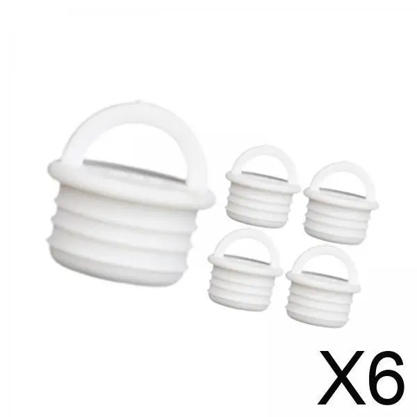 

6x5x Rotating Mop Bucket Drain Plug Parts Replacement Cover Plug for Bathtub 25x20mm