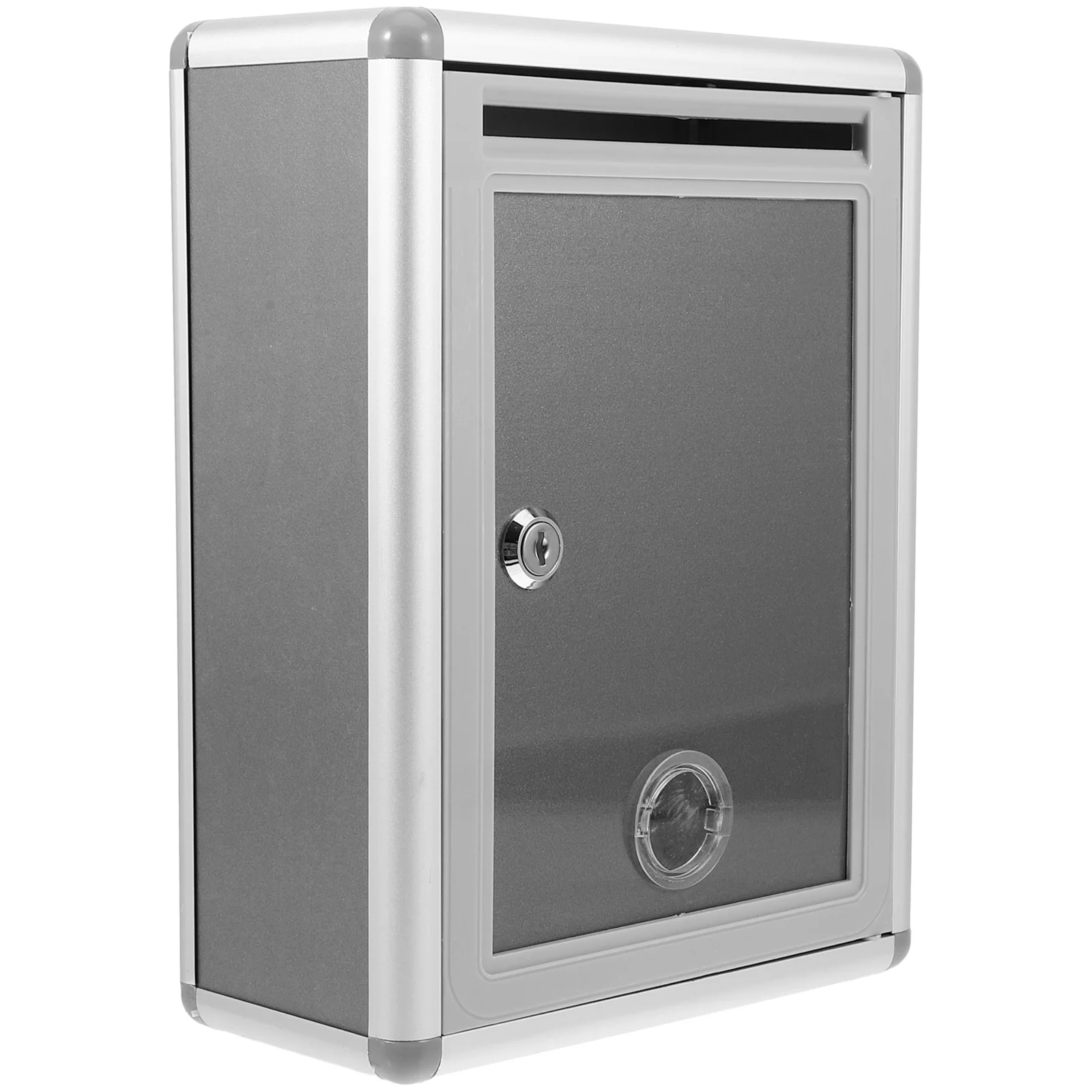 1 مجموعة جدار جبل صندوق البريد صندوق الاقتراحات البلاستيك المعدني صندوق الرسائل العامة لمكتب الفصول الدراسية في الهواء الطلق التصويت التبرع شك #4