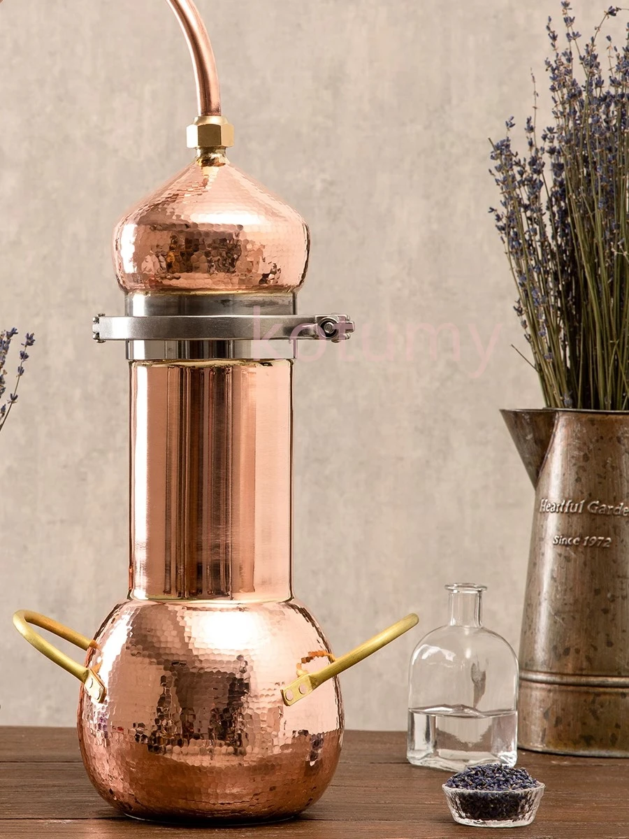 آلة تقطير الزهور الهيدروسول النحاسية معدات التقطير المنزلية آلة هيدروسول آلة تقطير الروح المقطرة #2