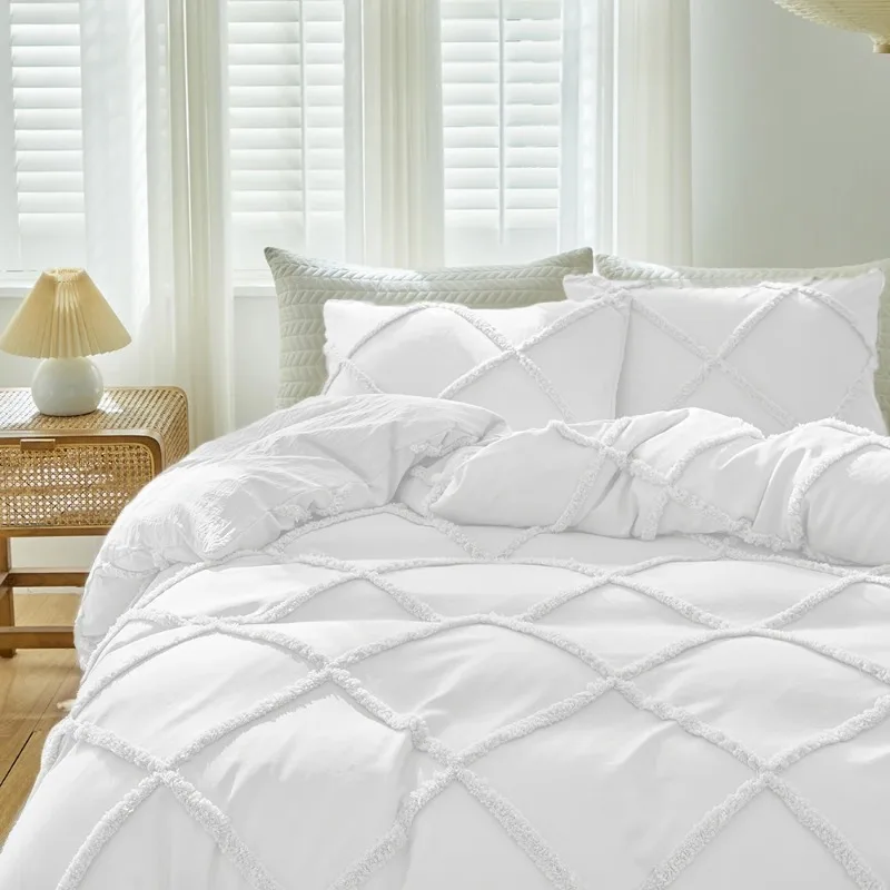 Duvet Cover Bedding Set Twin Full Queen King Size 135x200 Nordic Quilt Cover 240x220 Double Single Lingge Bed Linen 200x200