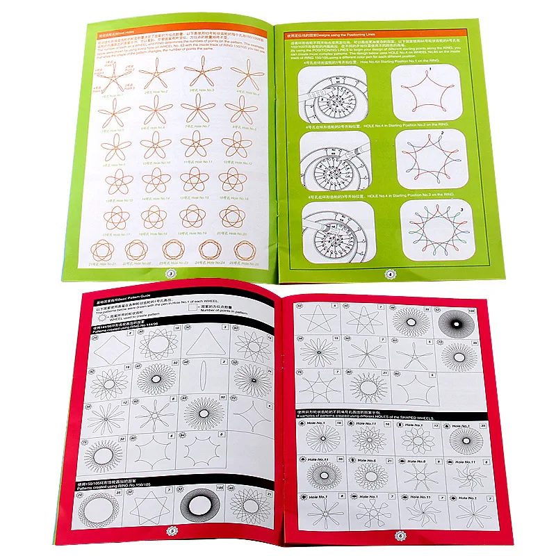 Spiral Art Drawing Kit for Kids, The Classic Way to Make, Inúmeros, Réguas Brinquedos Set, Amazing Designs, Spirograph, 27pcs