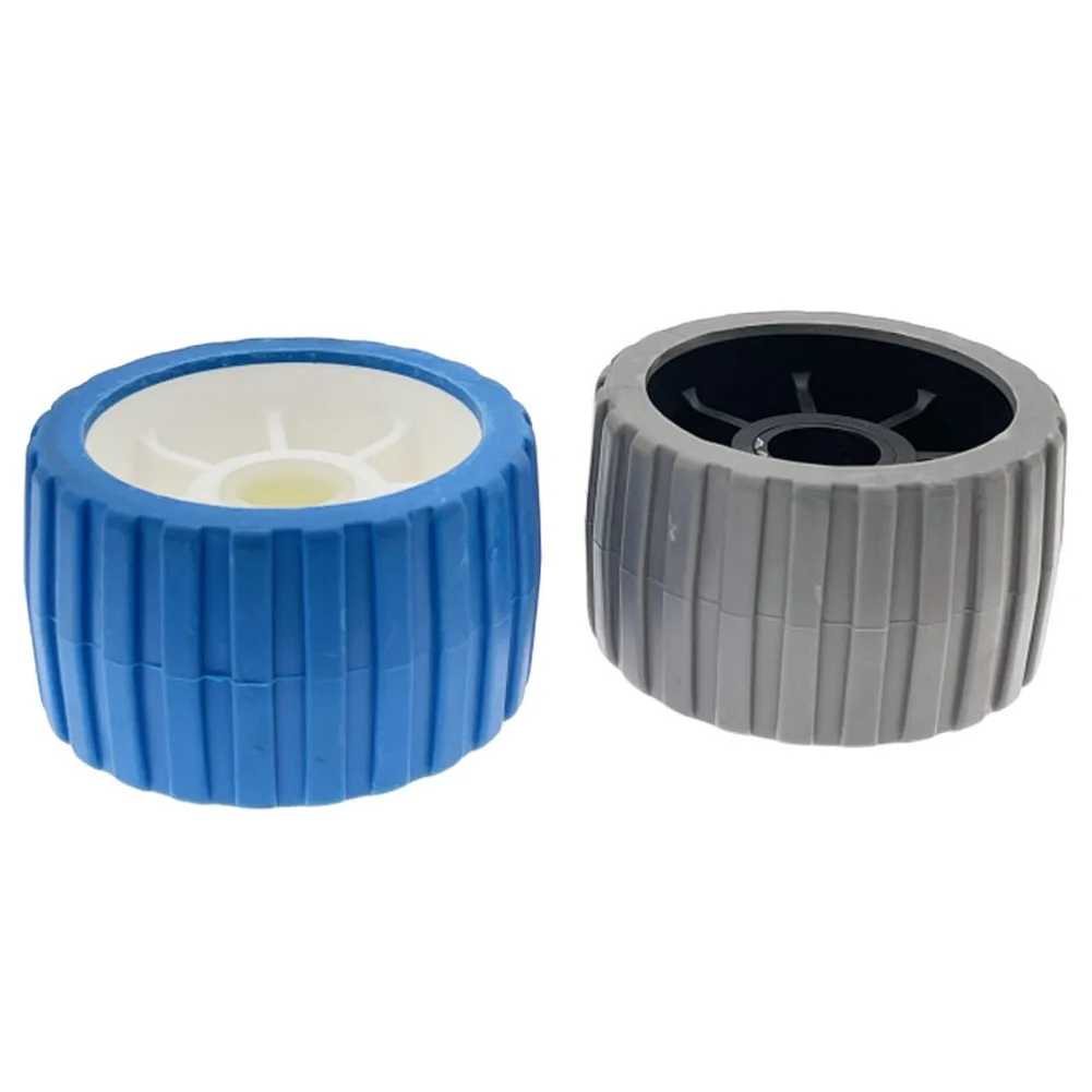 Yacht Trailer Roller 125mm Diameter 73mm Height 30mm Hole Rubber Plastic Boat Rollers For Marine Vessel Shipping Support