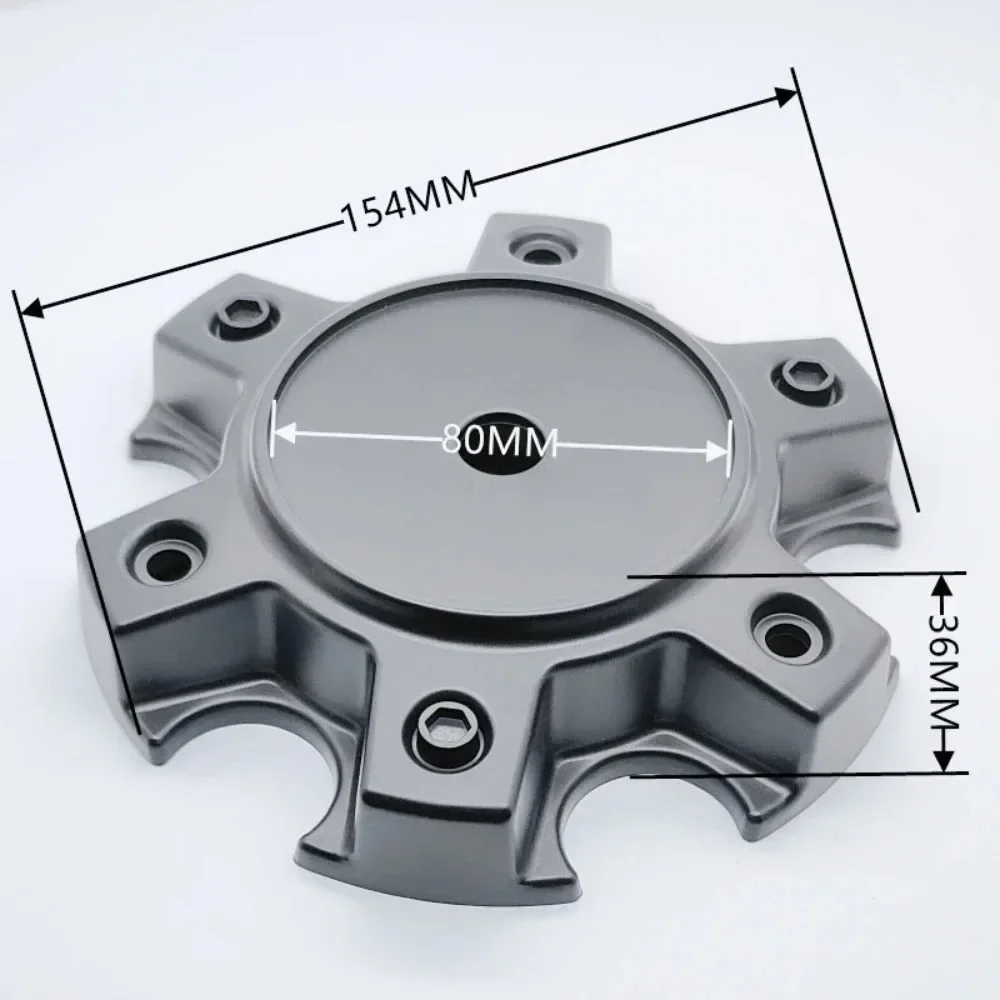 4Pcs/Set Black Rhino Logo Emblem Off-road Vehicle 154mm Car Wheel Center Caps Rim Centre Dust Cover 6 Hole 139.7 Hub Accessories