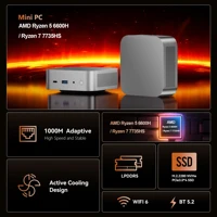 SZBOX M66 M77 Gaming Mini PC Ryzen 5 6600H Ryzen 7 7735HS LPDDR5 NVMe SSD 2.5G LAN WiFi 6 BT5.2 USB C 4K 2