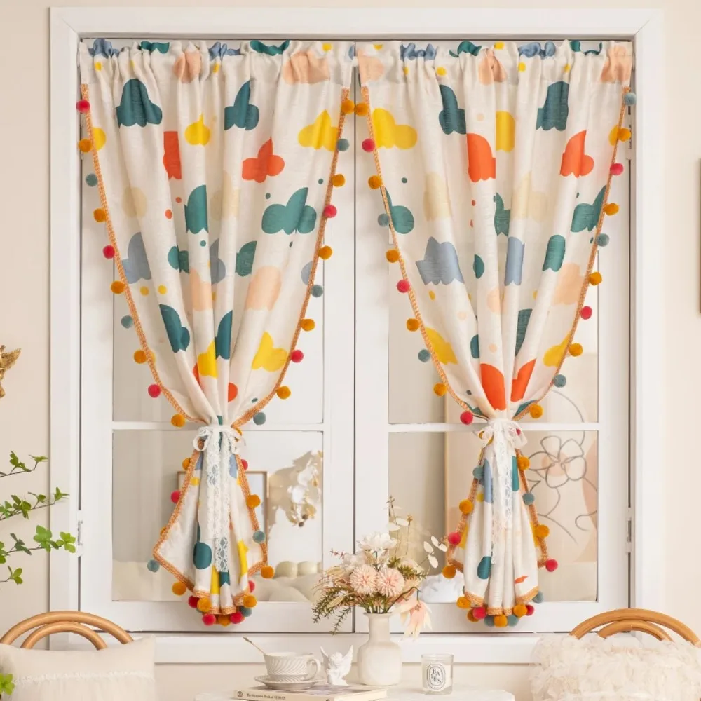 

Шторы для гостиной, детские красочные шарики, прозрачное окно, затемняющие, теплоизолированные, индивидуальный размер