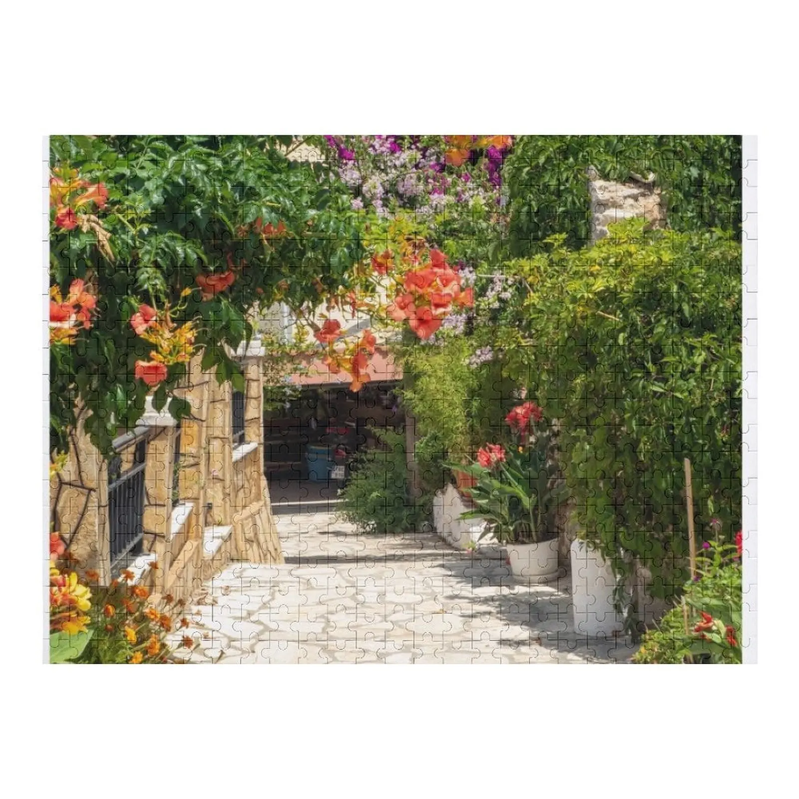 

Греческая деревня афионаса Остров Корфу Греция Пазл Аниме Настраивается для детей Подарочная головоломка на заказ