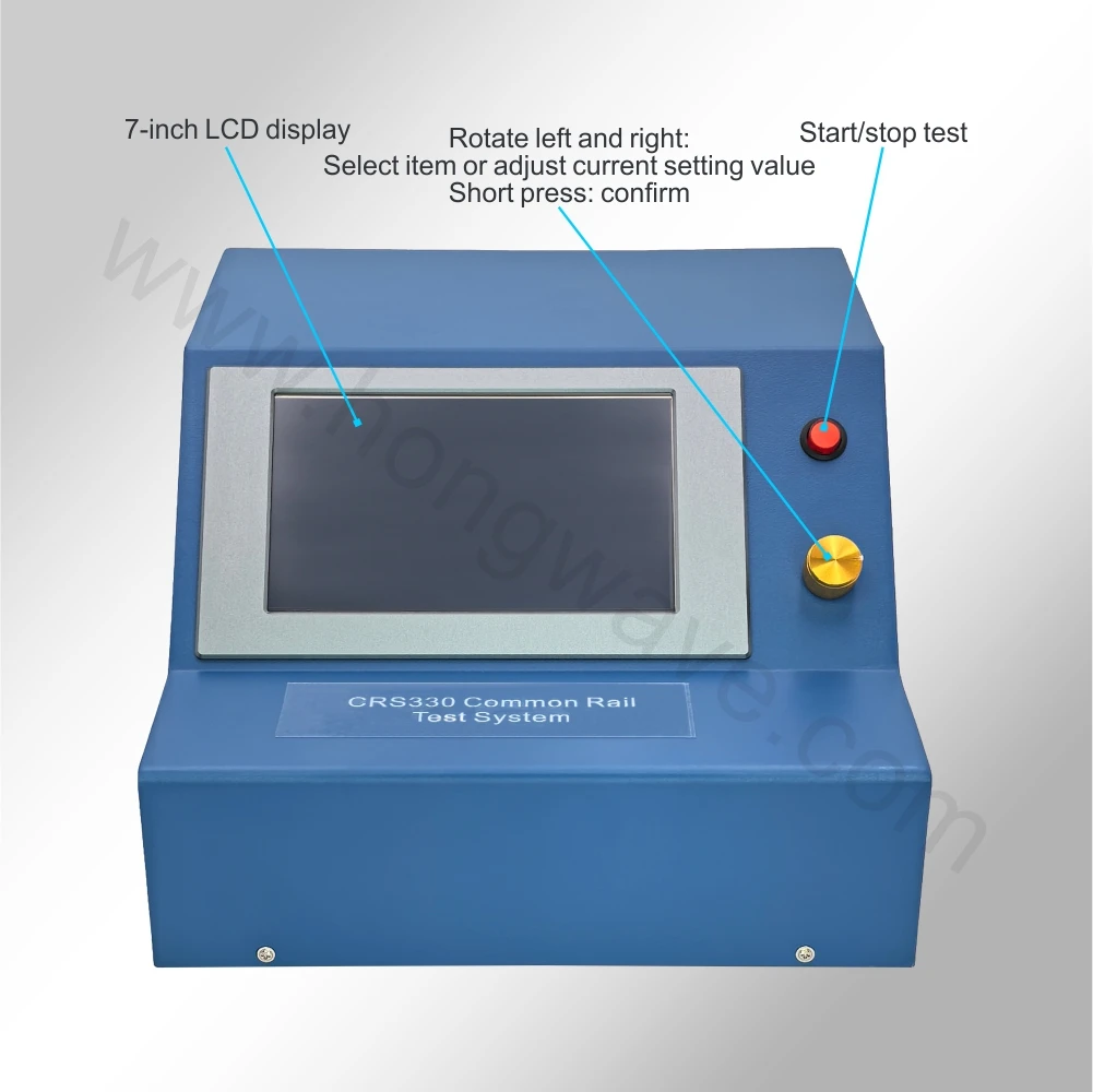 CRS330 Common Rail Injector Diesel Pump HP0 Pump QR Coding Test System Simulator Tester Testing 6 Injectors Touch Screen Control