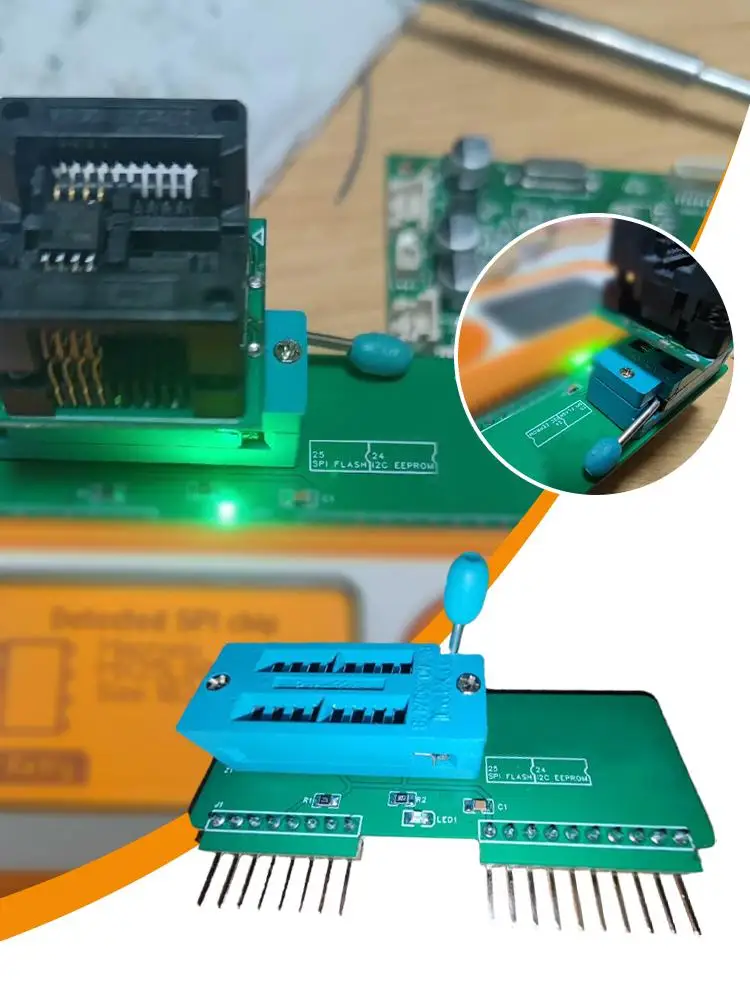 Burning Seat Expansion Module Is Suitable For Flipper Zero Spl Flash Offline Batch Burning SPI Flash Reserved EEPROM Interface