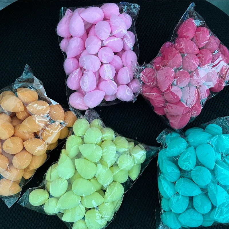 50pcs water drop shape make up sponge case strumenti e accessori per il trucco face maquillajes al por mayor