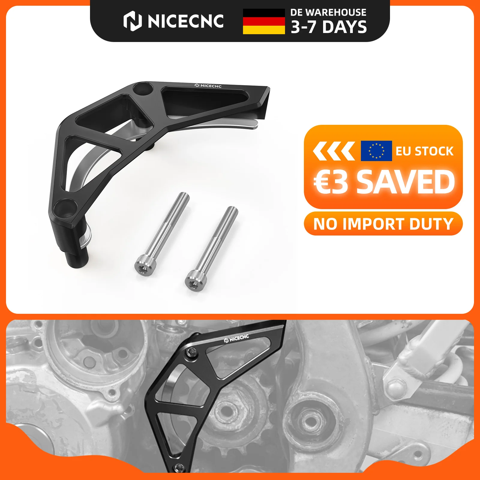 (Disponibile in magazzino UE) 2024 2023 Protezione pignone anteriore per moto Suzuki DRZ400S DRZ400SM, copricatena DR-Z400S DR-Z400SM DR-Z4S 2000-2024