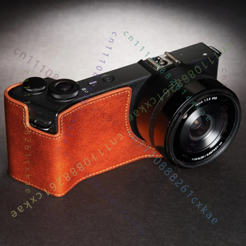Handmade Genuine Leather Half Camera Case Cover For Sigma DP0Q DP1Q dp2q dp3q