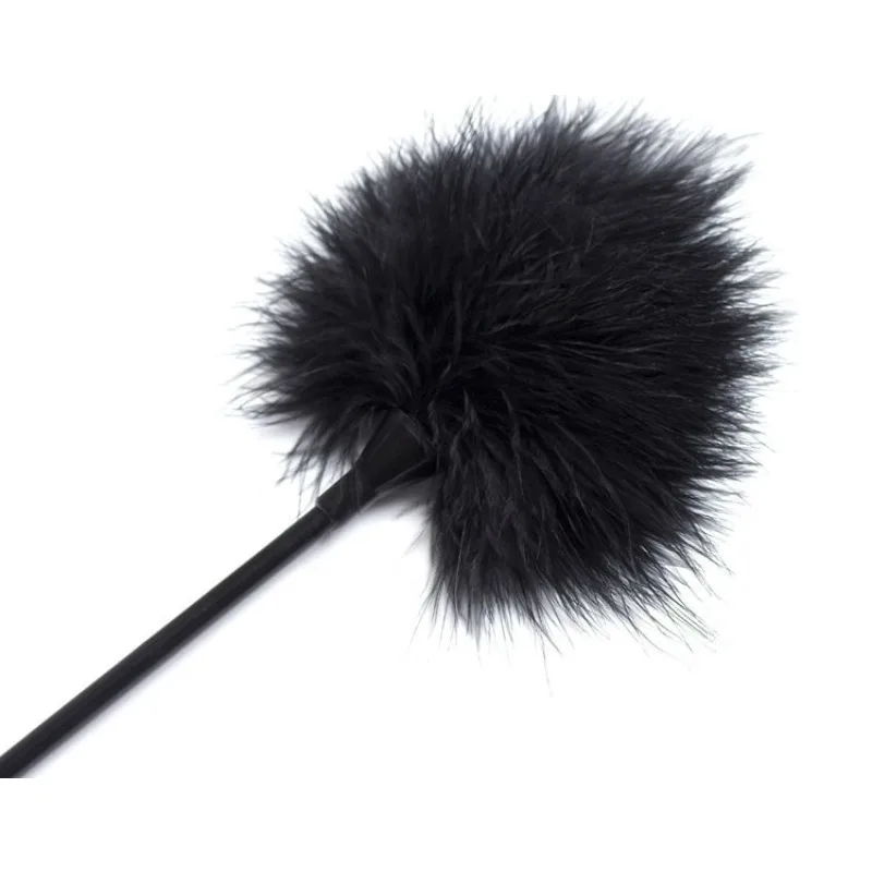 أنثى يمزح ريشة إغاظة الردف المداعبة SM التدريب ، لعب الأدوار زوجين الجنس لعب الكبار عصا ريشة فرشاة #2