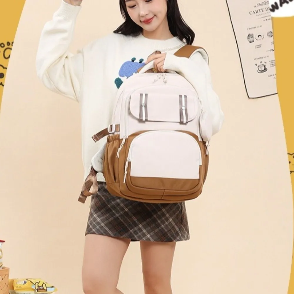Oxford cloth Student Backpack Multiple Pockets Harajuku Student School Bag Korean Style Large Capacity Shoulders Bag Travel