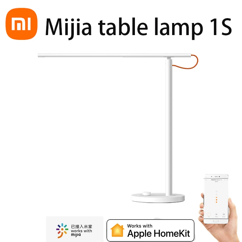 

XIAOMI Mijia LED Desk Lamp 1S Smart Reading Ra90 High Color Rendering Index mijia APP Homekit Dual Voice Console Eye Protection