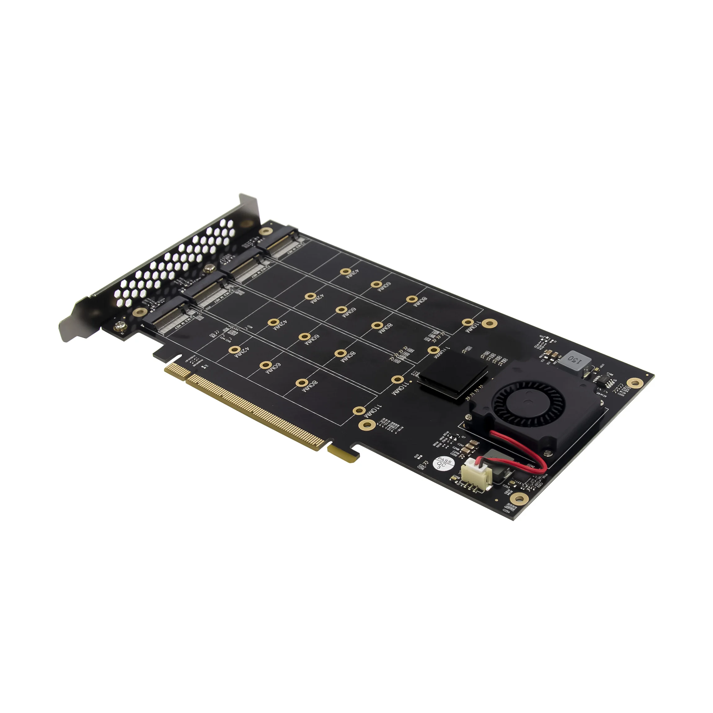 

SUNWEIT ST536 PCIe 3.0 X16 PEX8747 4 X M.2 NVMe Adapter Card
