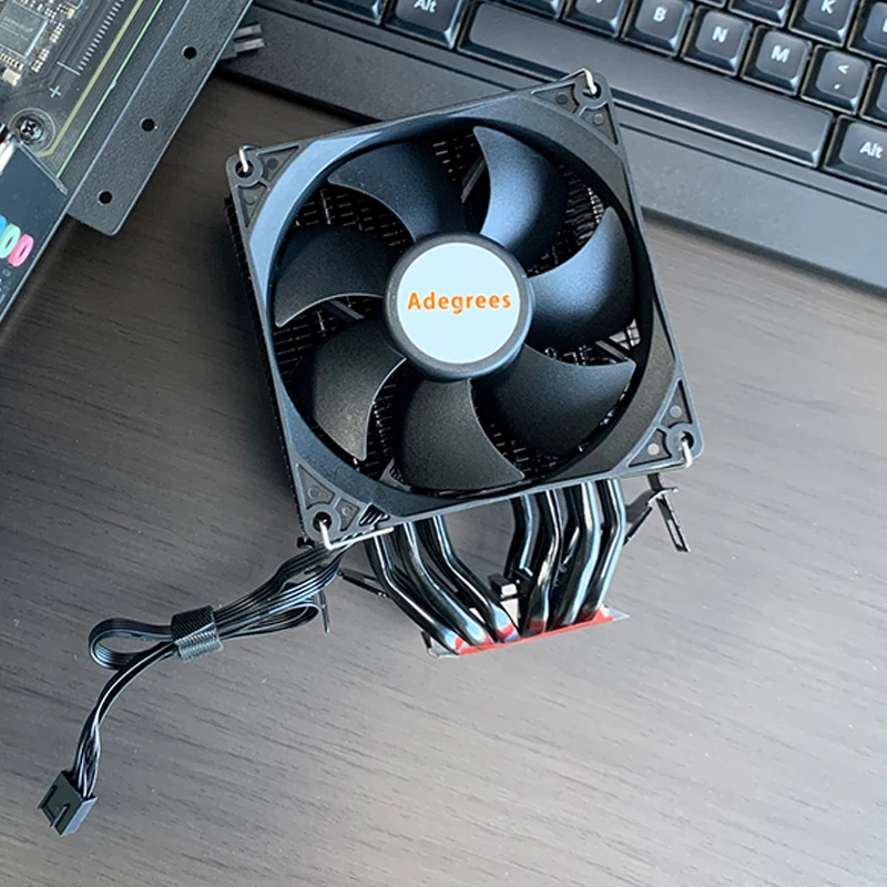 CPU Luchtgekoelde Koeler 4PIN PWM 6 Heat Pipe AM4 PC Processor Radiator voor Intel LGA1700 1200 115X2011X99 AMD AM3 AM5 Ventilador