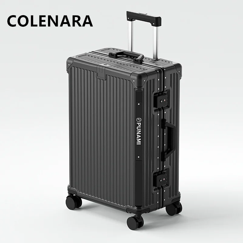 COLENARA-Equipaje de viaje para hombre y mujer, Maleta de cabina con contraseña de 26 pulgadas, ABS + PC, 20 \