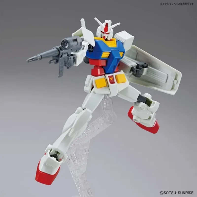 Bandai In Stock Original EG 1/144 RX-78-2 GUNDAM Anime Action Figure Toys Collection Gundam Assembly Model Ornaments Kids Gifts