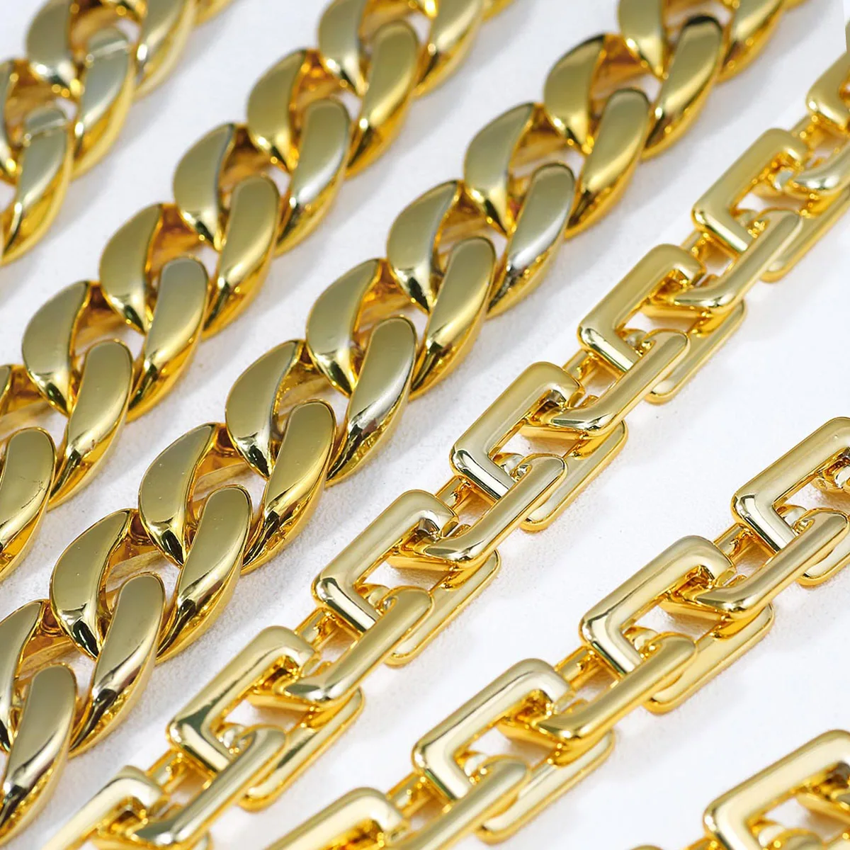 10/20Pcs Acrylic Square Link Chain Loose Beads for Bracelet Necklace Glasses Chain Making DIY Jewelry Accessories Wholesale