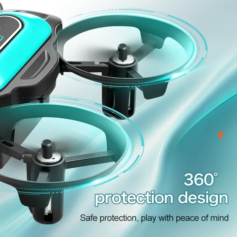 طائرة بدون طيار صغيرة RC 360 °   حيلة المتداول بنقرة واحدة الإقلاع والهبوط ألعاب هدايا ذكية ثابتة الارتفاع تحوم XD2