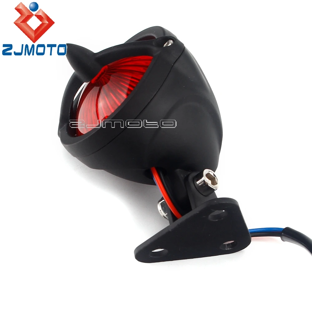 Motorcycle Retro LED Tail Light For Harley Honda Yamaha Suzuki Cafe Racer Chopper Custom Mini Brake Stop Rear Light Taillight