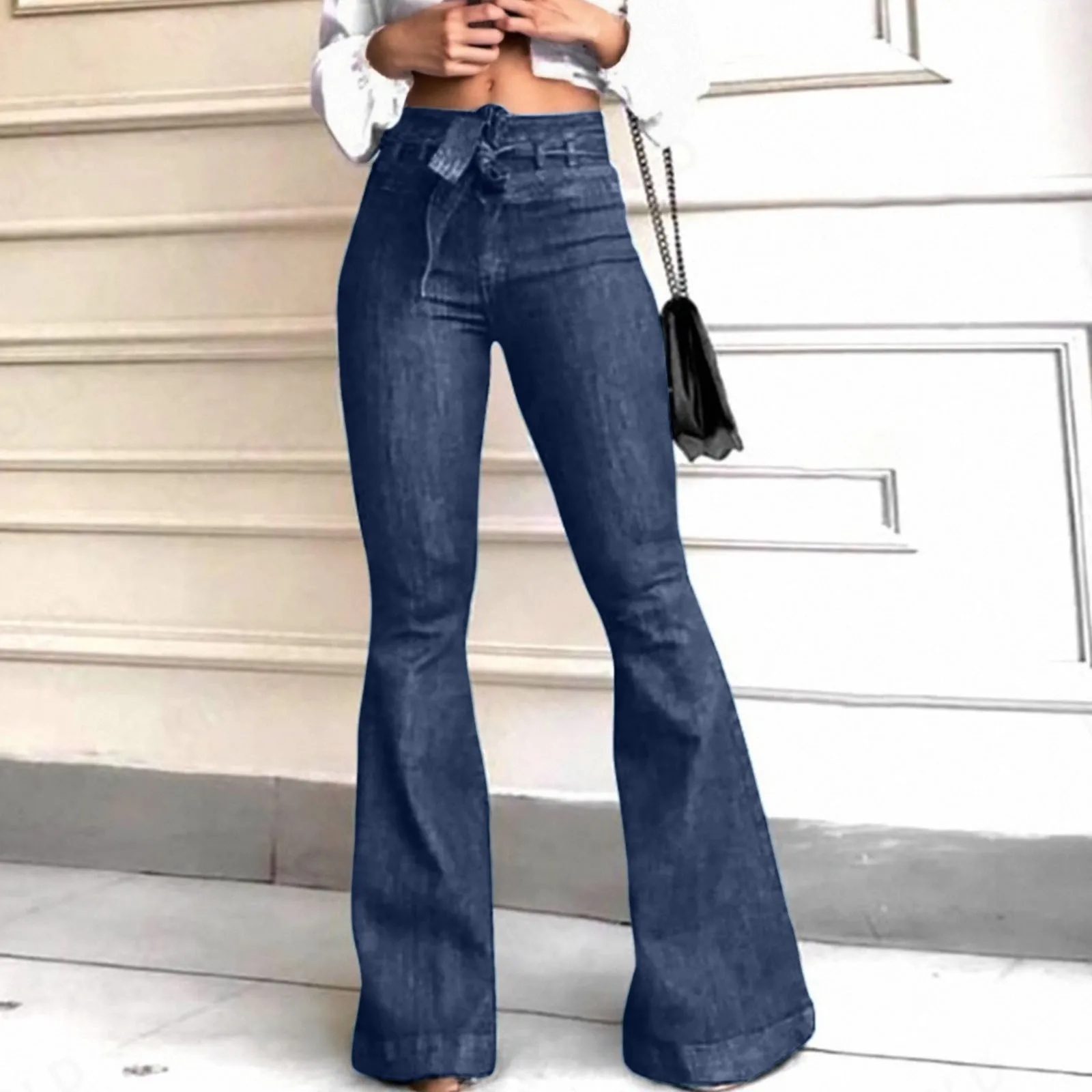 

Women's Flare Denim Pants Fashion Skinny Jeans High Waist Flare Pants Casual Denim Pants Retro Classic Women's Y2k Punk Jeans