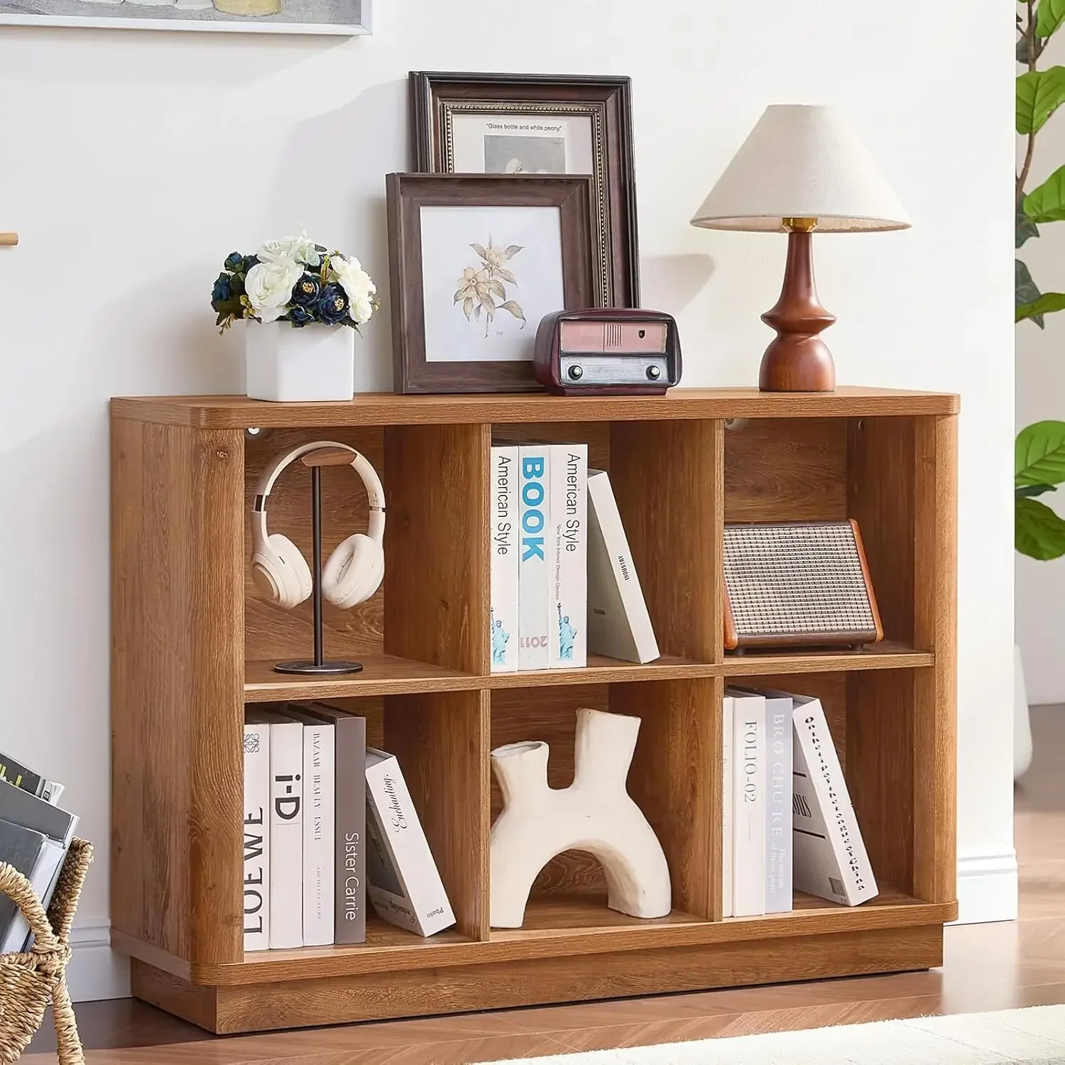 Joaxswe 6 Cube Storage Book Shelf, 40