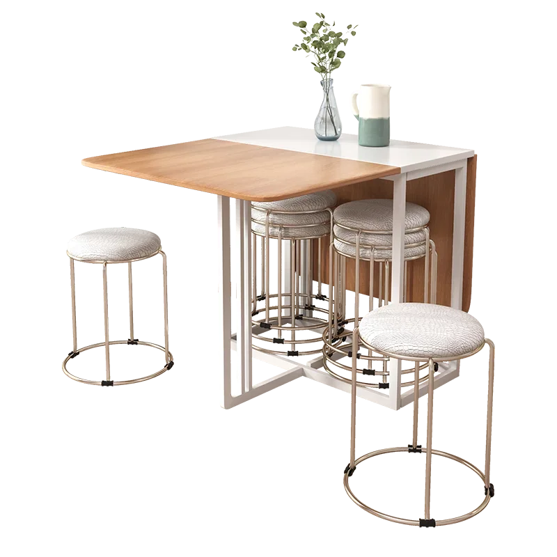 Japanese Modern Simple Retractable Folding Table Dining Table Household Multifunctional Dining Table