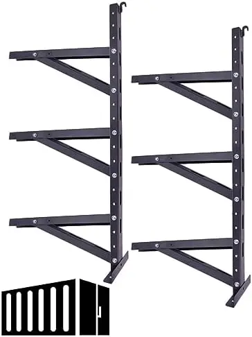 

Регулируемые стеллажи для контейнеров – вертикальное хранение без сверления для древесины толщиной 12/24 дюйма