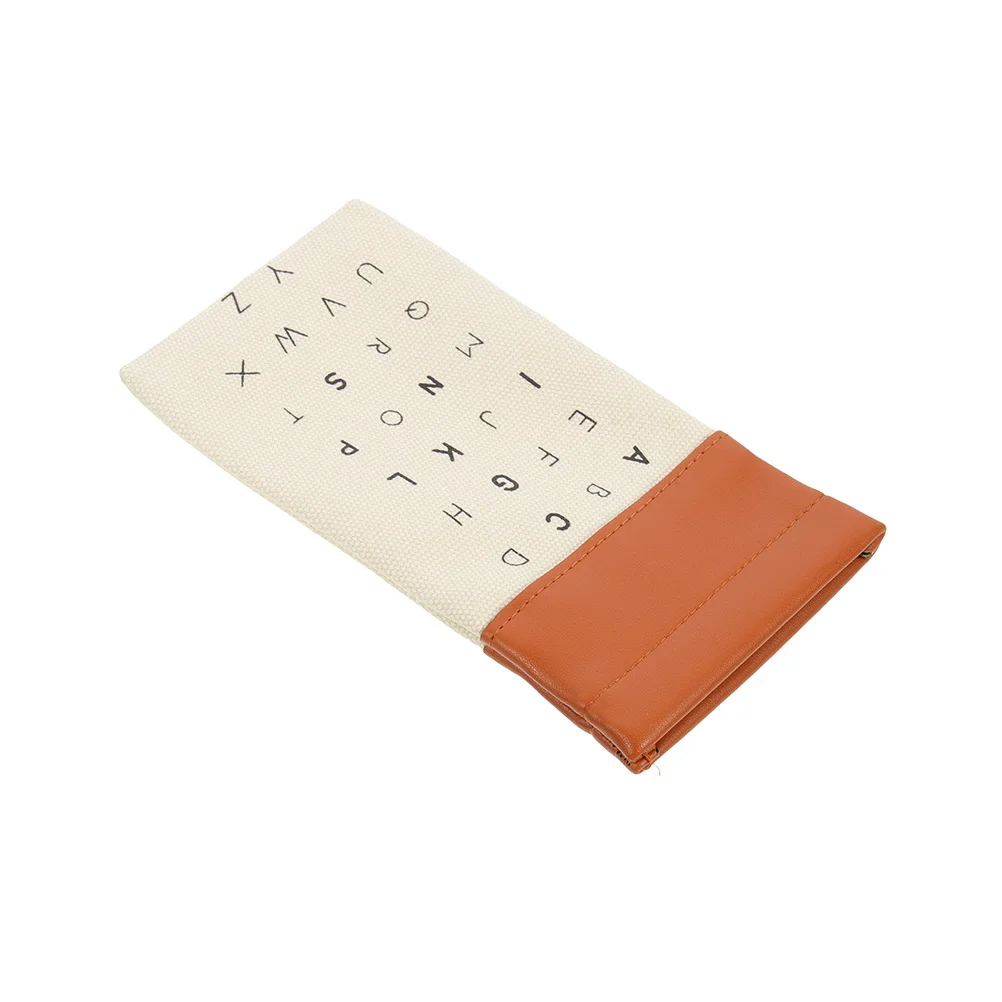 

Letter Glasses Storage Bag Eyewear Holder Case Portable Compact Eyeglass Cases Stitching Travel