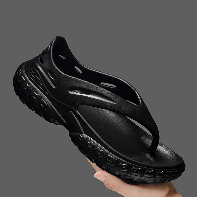 

Summer Men's Clip Toe Slippers Non-slip Outdoor Beach Leisure Flip Flops Sandals
