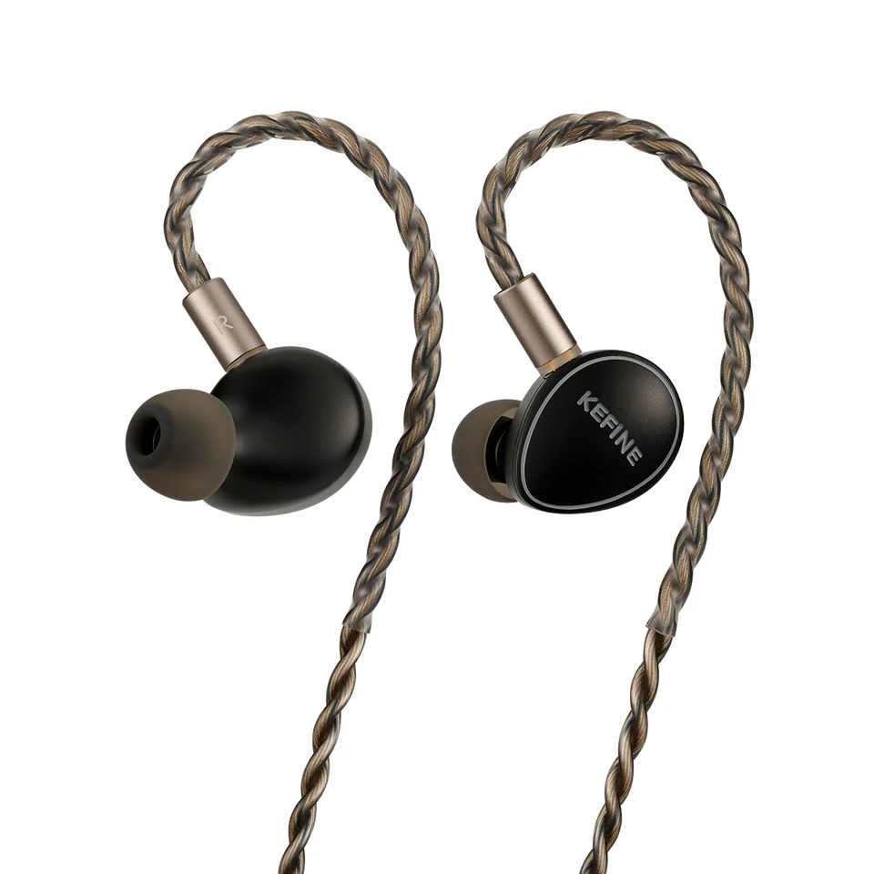 KEFINE Quatio 2DD 2BA ハイブリッド IEM イヤホン 銀メッキケーブル 1.2m