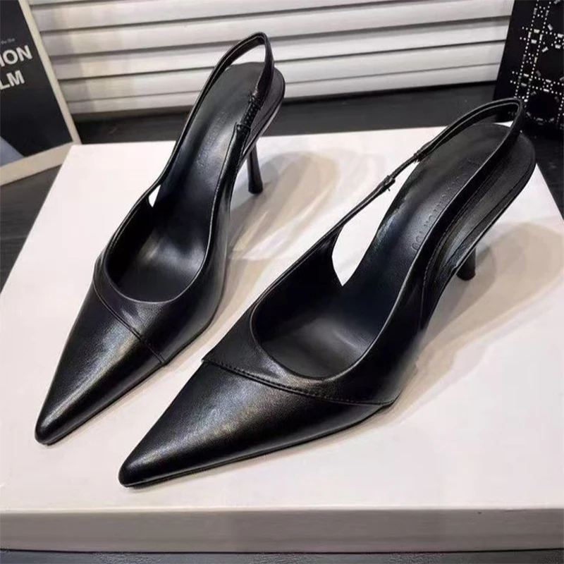 

Women's Pointed Toe Sandals Sexy High Heels Shoes Fashion Slingback Slippers Elegant Dress Pumps Flip Flops Shoes Mujer Slides