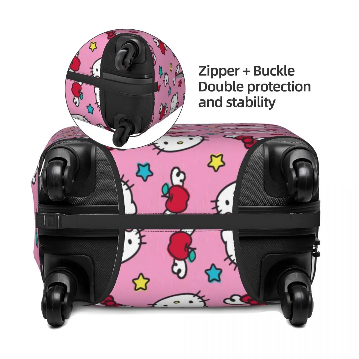 Custom Hello Kitty Sanrio Kofferhoes Stofdichte Bagage Beschermhoezen Voor 18-32 Inch