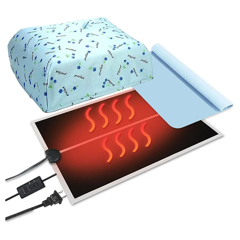 

AF89-Нагревательная подушка для формы из смолы с таймером и крышкой, коврик для сушки эпоксидной смолы, машина для быстрой отверждения смолы для силиконовой формы, вилка стандарта США