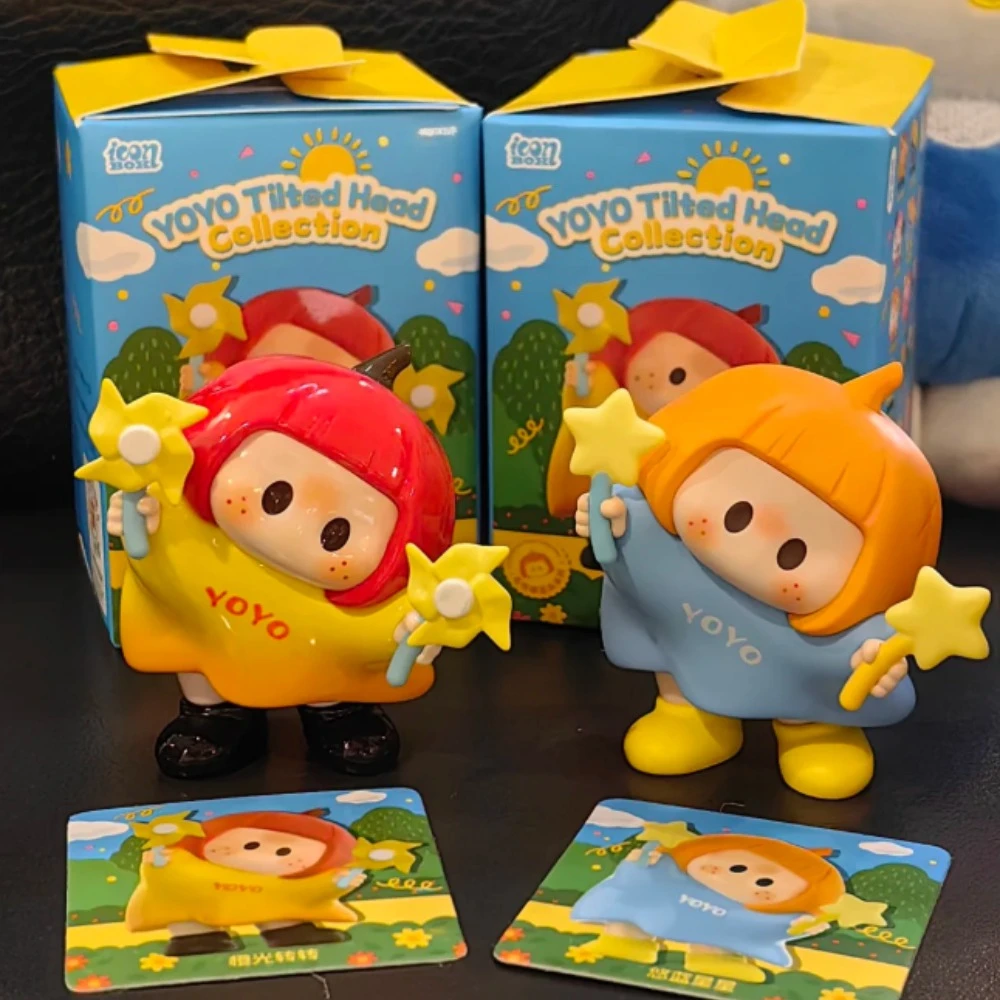 

YOYO Tilted Head Collection Mini Blind Box Cute Action Figure Mystery Box Anime Figure Surprise Bag Cartoon Collection Model Toy