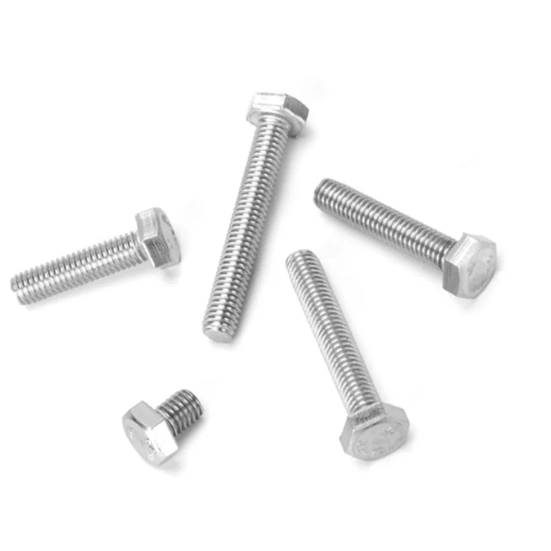 10pc M3 M4 M5 M6 M8 A2 304 ze stali nierdzewnej metryczne gwintowane Din933 zewnętrzne Hex nakrętka z łbem sześciokątnym śruba średnica gwintu 3/4/5/6mm — zdjęcie 5