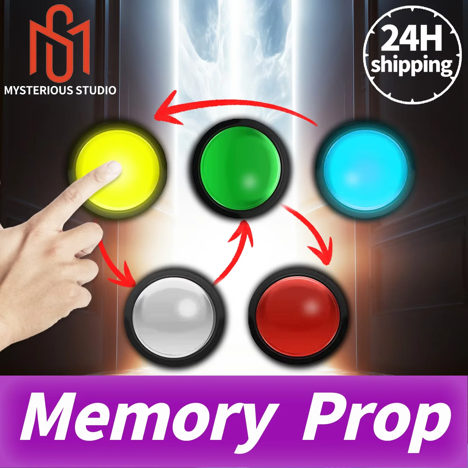 

Mysterious Studio Secret Room Escape Game Mechanism Props Electronic puzzle superb 1987 GY Memory Buttons