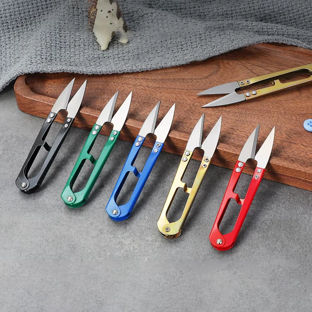 U-förmige Nähscheren, Fadenschere, für Garn- und Stoffarbeiten, Handarbeitsscheren, DIY-Nähzubehör