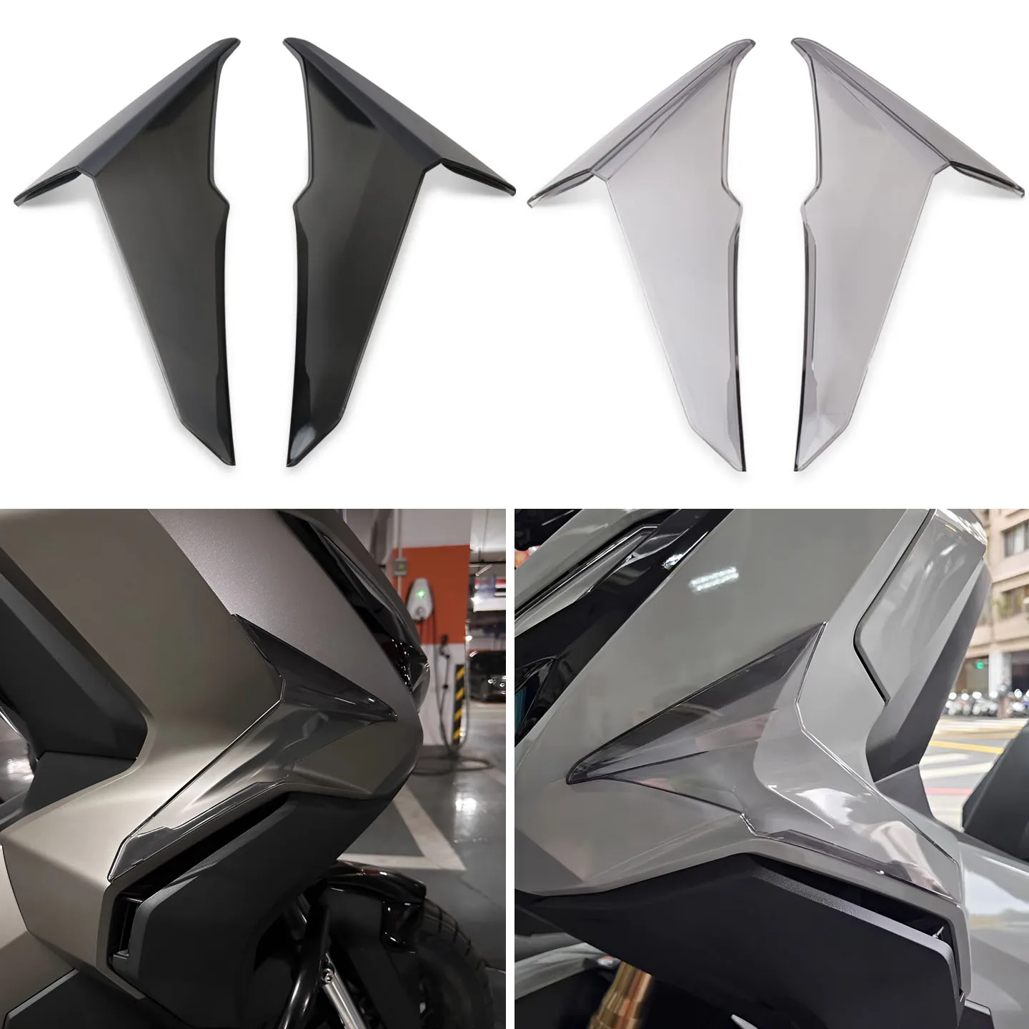 

Аксессуары для мотоциклов, правый и левый боковой обтекатель, боковая крышка, дефлектор крыла, лобовое стекло для ADV350 ADV 350 2022-2025