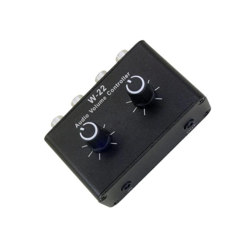 Metal 3.5mm Sound Volumes Controller with Rubber Feet Inline Volumes Adjuster Dropship