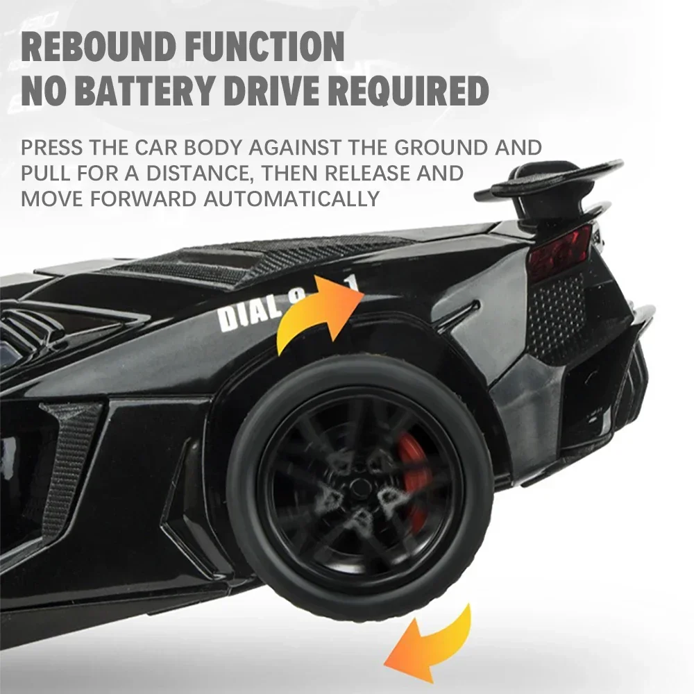 1/32 스케일 LP750 경찰 금속 다이캐스트 합금 장난감 자동차 모델 남자아이 어린이용 선물 장난감 자동차 취미 컬렉션 후진 기능