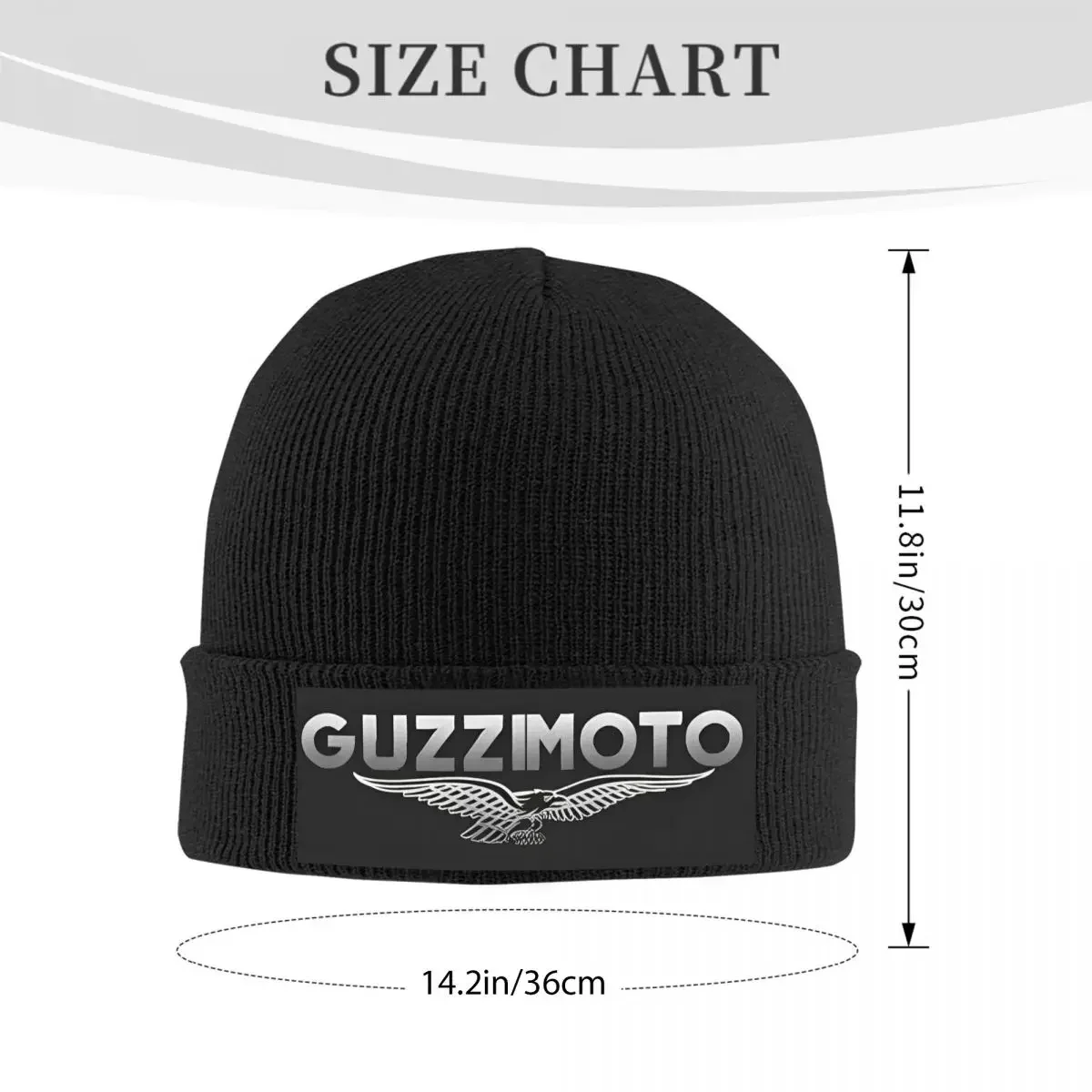 Guzzi Motorcycles Moto Logo Knit Hat Beanie Winter Hats Warm Unisex Casual Caps Men Women