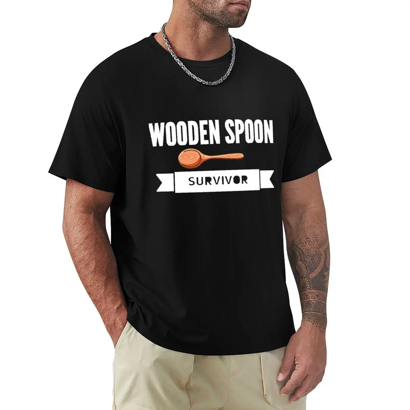Wooden Spoon Survivor- Italian mother , Father Gift, Old School T-Shirt Cool Feeling Summer Tee Shirt