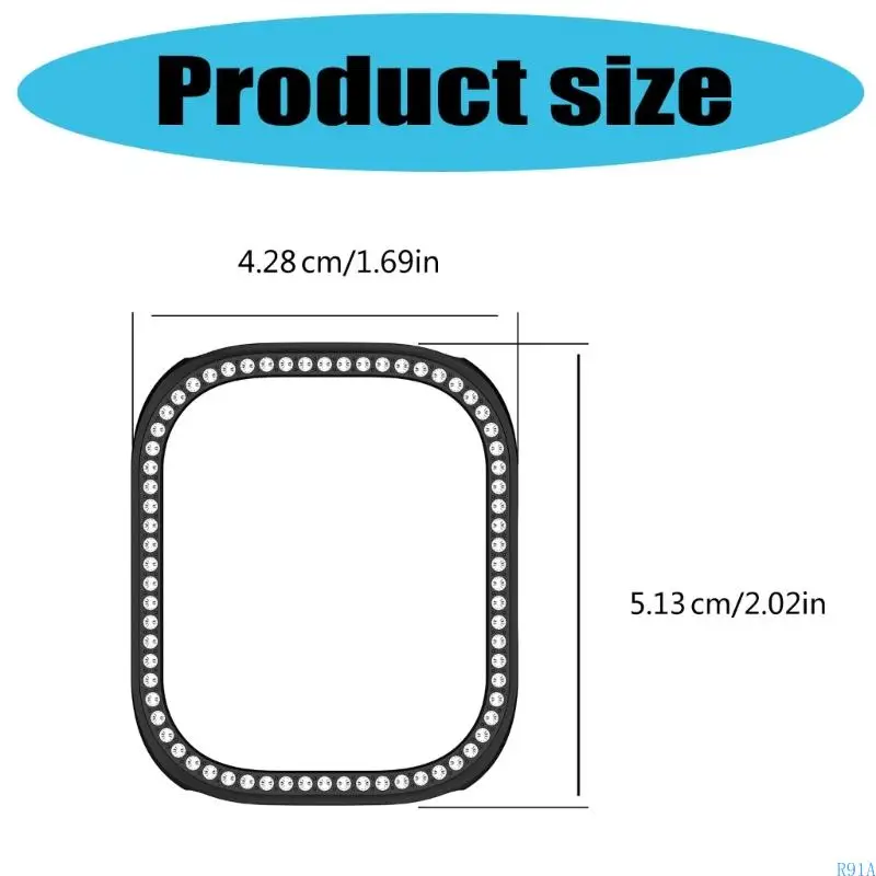 R91A 세련된 충격 방지 커버 시계를위한 지능형 시계 보호기 프레임 5 활성/5 라이트 스마트 워치 중공 디자인
