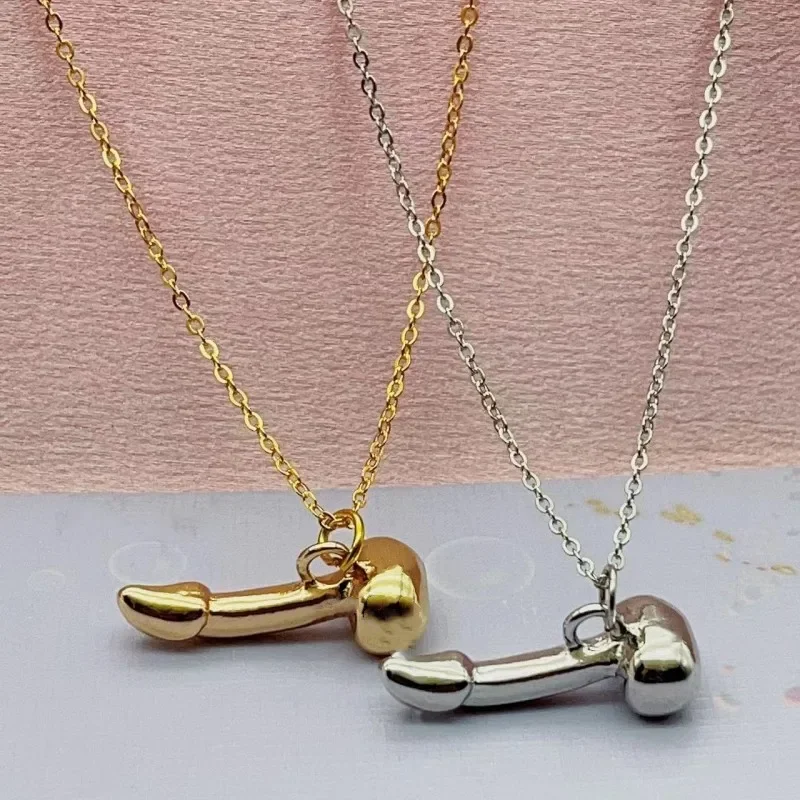 Collares con colgante Genital Original para hombres, collar de órgano de pene masculino Sexy, joyería divertida para pareja, amuleto de la vida, gargantilla Punk